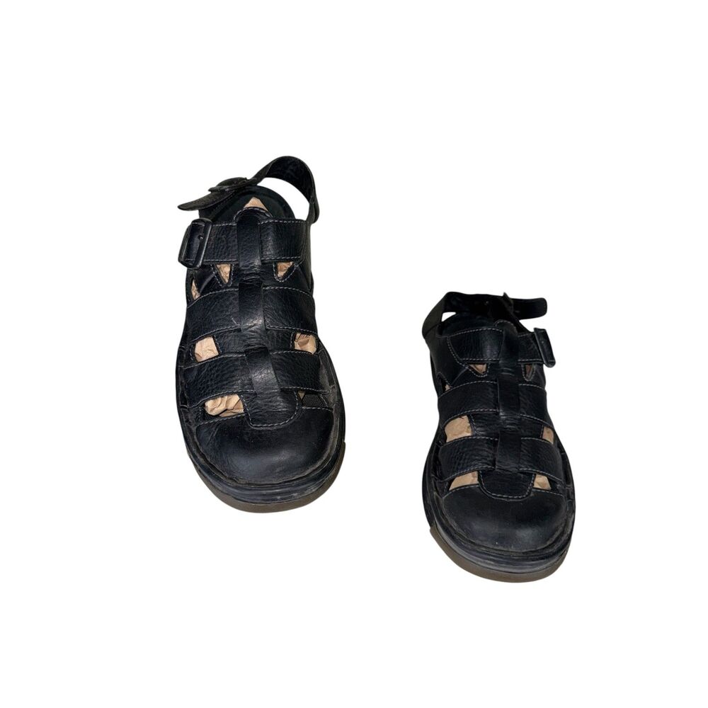 Dr. Martens Nick Fisherman Sandals Mens Size 10 M Black Leather vintage yk2 90's